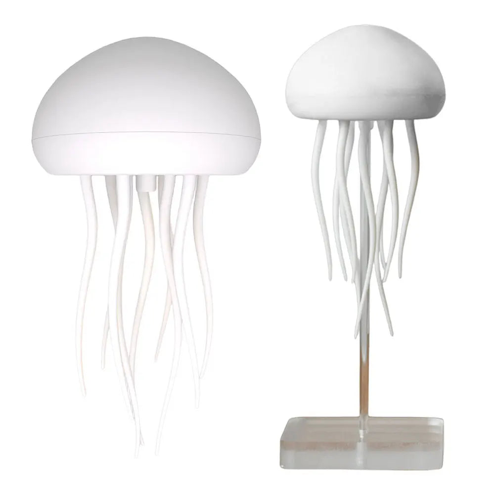 Cartoon Jellyfish-Shape Night Light Voice Control Type-C Charging LED Ambient Night Lamp RGB Gradient for Holiday Children Gifts